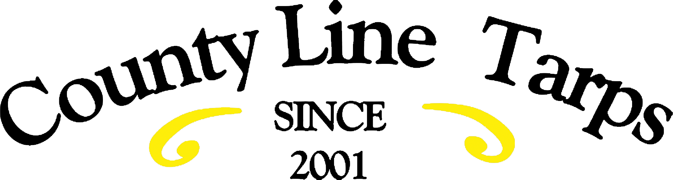 County Line Tarps Logo BLACK VERSION