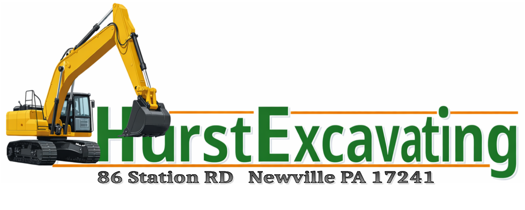 hurst excvating logo